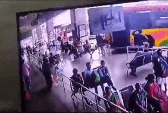WATCH: Bus Overshoots Platform, Mows Down Passengers In AP