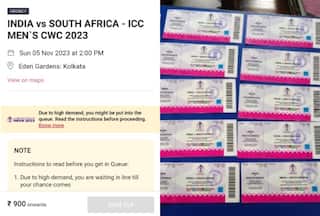 IND Vs SA: Bangladeshi Caught Selling ODI World Cup 2023 Tickets In Black In Kolkata