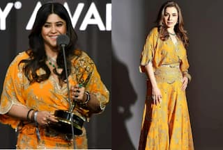 Ekta Kapoor Wears Rs 1.49 Lakh Orange Sharara Set at Emmys, Experiments With Her Style-Pics