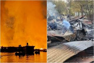 Video: 3 Foreign Tourists Dead As Massive Blaze Guts Several Houseboats On Kashmir's Dal Lake