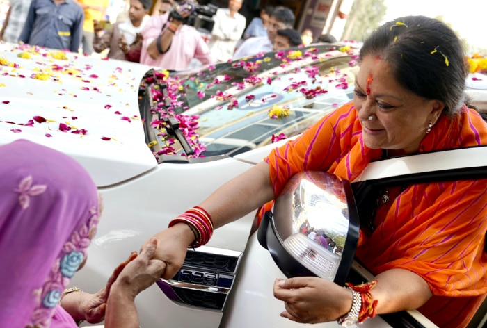 Rajasthan Assembly Elections 2023: 'Not Going Anywhere', Says Vasundhara Raje As She Files Nomination