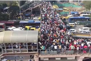 WATCH: Huge Rush Of People At Delhi-UP Border Near Anand Vihar Railway Station