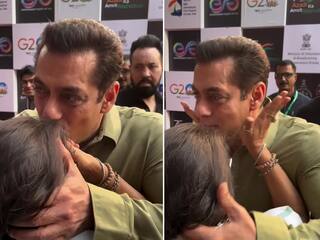 Video Of Salman Khan Hugging and Almost Kissing Senior Journalist At IFFI Goa Goes Viral Watch