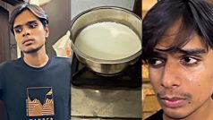 Funny Video: जान लगा दी मगर दूध गिरने से ना रोक पाया लड़का, मां ने जमकर कूट दिया