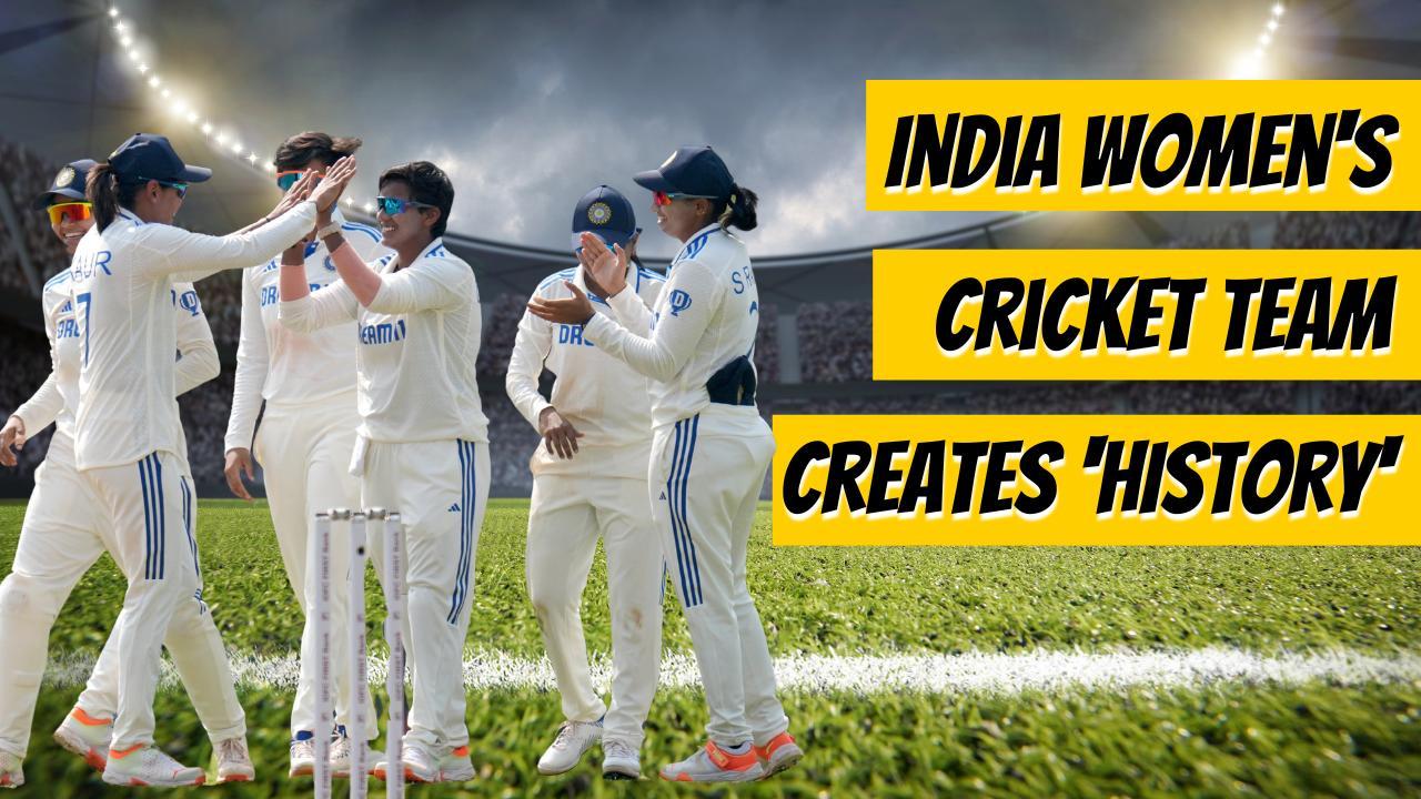 India women create history with 410 runs on day 1 of only Test against England