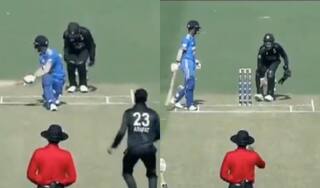 WATCH: पाकिस्तानी विकेटकीपर ने पैर से पकड़ा भारतीय बल्लेबाज का कैच, IND vs PAK मैच का वीडियो वायरल