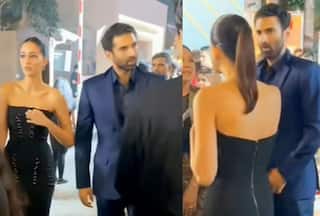 Ananya Panday-Aditya Roy Kapur Greet Everyone BUT Don't Leave Each Other's Sight -Watch