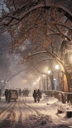 AI Creates Snowfall in Delhi During Winter – In Pics