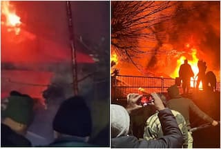 WATCH: Fire Breaks Out At Indo-Tibetan Police Force Camp In Kashmir's Srinagar