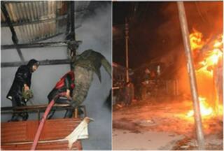 WATCH: Army's Swift Response Saves Lives, Property As Massive Fire Engulfs Kashmir Market