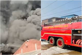 VIDEO: Massive Fire Engulfs Mattress Factory In Jammu's Gangyal
