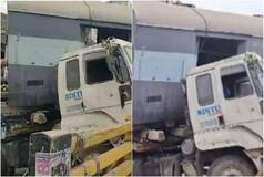 WATCH: Truck Carrying Train Coach Crashes In Bihar's Bhagalpur