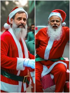 सांता क्लॉज़ बन कैसे लगेंगे पीएम मोदी, सीएम योगी? ममता बनर्जी को देख तो चौंक ही जाएंगे