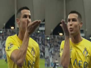 VIDEO: फैंस ने मेसी-मेसी नारे लगाकर चिढ़ाया, क्रिस्टियानो रोनाल्डो ने दिया फ्लाइंग किस