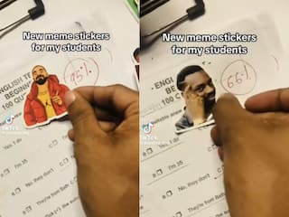 Teacher Viral Video: टेस्ट के साथ स्टिकर देकर टीचर ने दिखाया अपना 'कूल' अंदाज, देखें वीडियो