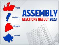 Assembly Elections Results 2023 : MP, राजस्थान और छत्तीसगढ़ में BJP ने लगाई जीत की हैट्रिक, तेलंगाना में कांग्रेस की सरकार