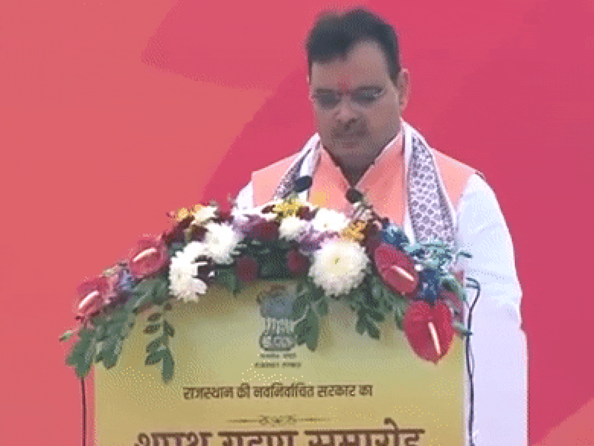 Bhajan Lal Sharma Takes Oath As Rajasthan CM Along With Diya Kumari, Prem Chand