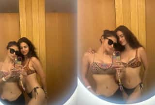 Mouni Roy-Disha Patani Turn Water Babies in Animal Print Bikini, Shed Major BFF Vacay Goals