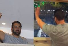 Salman Khan Makes the Sweetest Gestures, Greets Fans Gathered Outside Galaxy on His 58th Birthday
