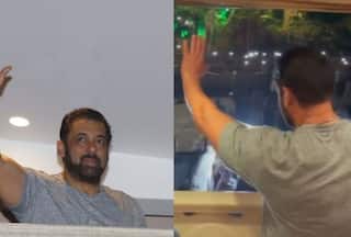 Salman Khan Makes the Sweetest Gestures, Greets Fans Gathered Outside Galaxy on His 58th Birthday
