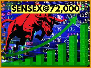 Sensex Today: 72,000 के पार बंद हुआ सेंसेक्स, निफ्टी ने बनाया नया रिकॉर्ड; निवेशकों ने एक दिन में बनाए 2 लाख करोड़ से अधिक