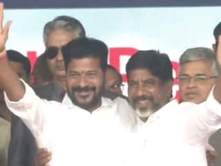 रेवंत रेड्डी के सिर पर सजा CM का ताज, ली मुख्यमंत्री पद की शपथ