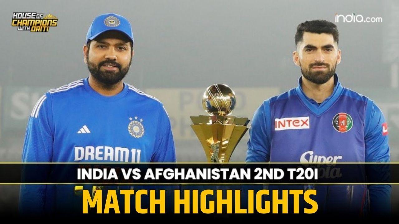 India VS Afghanistan 2ND T20 Match Highlights 2024 | IND VS AFG HIGHLIGHTS