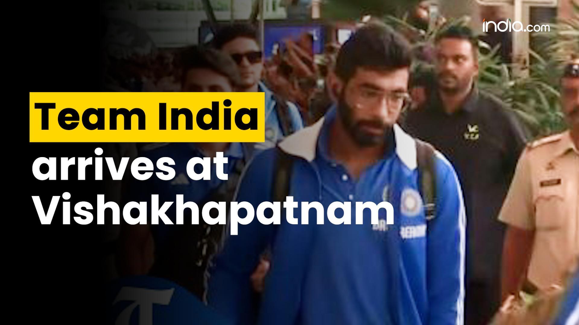 IND vs ENG: Team India receives heartwarming welcome from fans upon touchdown in Vizag for 2nd Test