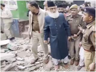 Rajasthan News: अजमेर शरीफ दरगाह के पास पुराने मकान का एक हिस्सा अचानक ढहा | VIDEO