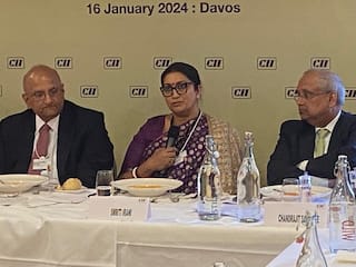 India Well Positioned On Women's Health, Offered Many Digital Platforms For Engagement Globally: Smriti Irani at Davos