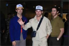 Lollapalooza 2024: Nick Jonas Arrives With Kevin And Joe, Paps Scream 'Saajan Ji Ghar Aaye'