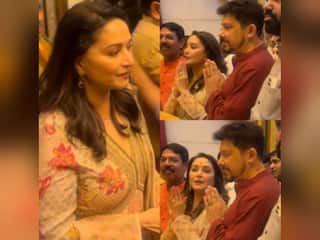 भगवान गणेश से आशीर्वाद लेने सिद्धिविनायक मंदिर पहुंची Madhuri Dixit, 5 जनवरी को रिलीज हो रही है ये फिल्म