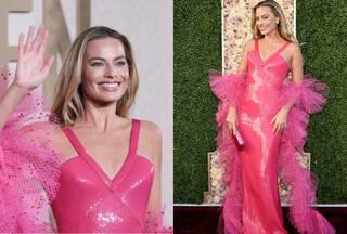 Golden Globe Awards 2024: Margot Robbie Brings Vintage Barbie Vibes in Pink Armani Gown: See PICS