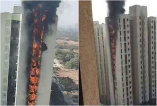 WATCH: Massive Fire Breaks Out In Dombivili High-Rise In Maharashtra