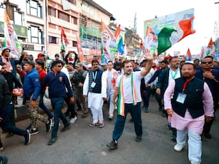 Rahul Gandhi Resumes Bharat Jodo Nyay Yatra From Prayagraj, Uttar Pradesh