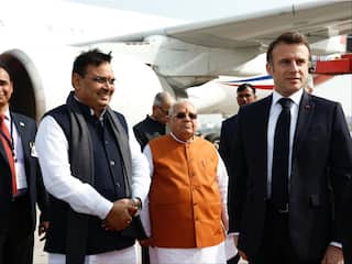Republic Day 2024: French Prez Macron Arrives In Jaipur, To Hold Roadshow With PM Modi