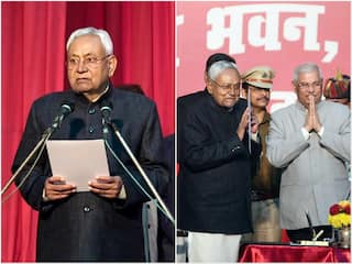 Nitish Kumar Dumps Mahagathbandhan, Returns To NDA, Takes Oath As Bihar CM For 9th Time