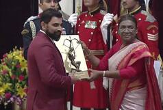 WATCH | Mohammed Shami Receives Prestigious Arjuna Award