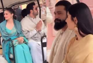 Ayodhya Ram Mandir: Ranbir-Alia, Vicky-Katrina Sit Together in Electric Car - WATCH