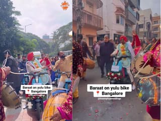 Yulu बाइक पर निकली दूल्हे की बारात, वायरल हुआ ईको फ्रेंडली शादी का वीडियो