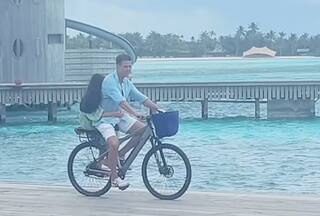Akshay Kumar Rides Bike With Daughter Nitara in Maldives And It's The Cutest Way to Begin New Year - See Viral Pics