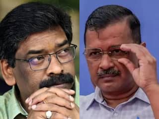 दिल्ली से 'भागने' में अरविंद केजरीवाल ने की हेमंत सोरेन की मदद, बीजेपी का बड़ा दावा