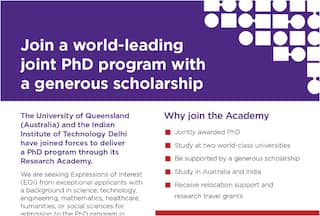 Joint PhD Program at IIT Delhi And Australian University: Registration Ends March 15; Details Inside