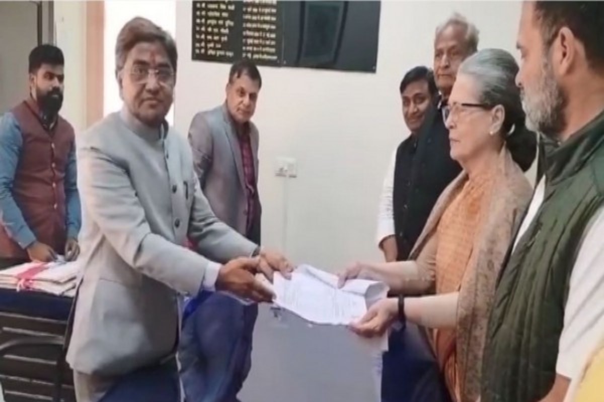 Sonia Gandhi Files Nomination For Rajya Sabha Elections From Rajasthan's Jaipur
