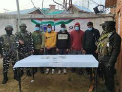 LeT Terror Module Busted In Kashmir's Kulgam; 4 Held, Arms Cache Seized