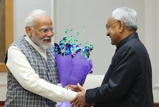 Bihar Chief Minister Nitish Kumar Meets PM Modi, First Time After Rejoining NDA