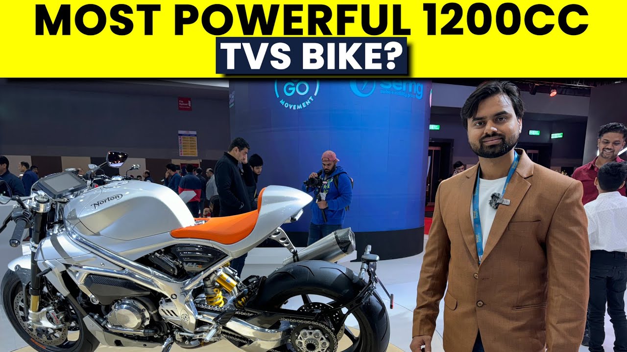 TVS Motor Showcased Norton V4CR At Bharat Mobility Expo 2024
