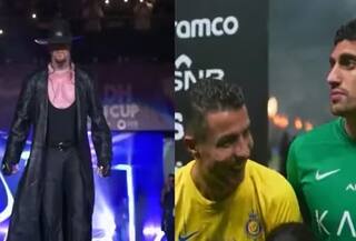 WATCH | CR7's EPIC Reaction When The Undertaker Lifts Riyadh Cup in Special Appearance