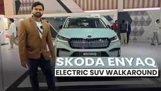 Bharat Mobility Expo 2024: Skoda Enyaq Electric SUV First Look