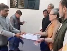Sonia Gandhi ने राजस्थान से राज्यसभा के लिए फाइल किया नॉमिनेशन, राहुल-प्रियंका भी रहे मौजूद; साथ दिखा समर्थकों का हुजूम